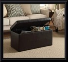 30-inch Hinged Storage Ottoman  Brown Made By Better Homes And Gardens