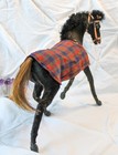 Vintage Folk Art Horse Sculpture     Handmade Equine With Real Horsehair Tail