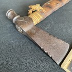 Maybe Reproduction  Native American Plains Pipe Tomahawk Engraved Glass Beads