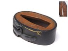 Shakudo Edo Meiji Japan Antique Original Crane Fuchi Sword Fittings Signed