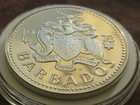 Silver Pr gem Rare 1973 Barbados Big Proof Silver Five Dollar Coin W Holder 