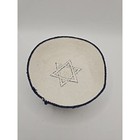 Navy-white Yarmulke Jewish Kippah W  Star Of Magen David Hat Israeli Kippa