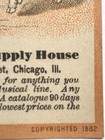 Chicago Illinois 1882 The People   s Musical Supply House Onondaga Syracuse Ny