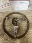 Vintage Boat Steering Wheel 3 Spoke Woodgrain Marine 3 4    Tapered Keyed Hub