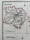 1835 Antique Town Maps Of Bradford Wakefield Sheffield A2036 Yorkshire