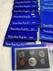 Proof Set Lot 1968 1969 1970 45 Sets 40  Sliver Clad Halves Dollars Usa Coins