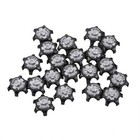 20pcs Durable Plastic Black Golf Shoe Spikes Cleat Fast Twist For Adida Champ