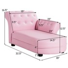 Kids Sofa Relax Couch Chaise Lounge Armrest Chair Bedroom Living Room Pink