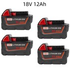 4pcs 12 0ah For Milwaukee For M18 18v Lithium Battery Capacity 48-11-1852