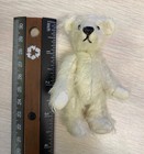 World Of Miniature Bears By Theresa Yang 3 25  Mohair Bear White  1087-w