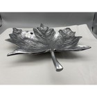 Mariposa Aluminum Leaf Decorative Dish Platter Tray 15  100  Recycled  read