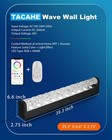 Ocean Wave Led Wall Lights     39  Rgbw Dimmable  Remote Control  Modern Art Deco
