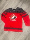 Nike World Championship Team Canada Red Iihf Hockey Jersey Sz L