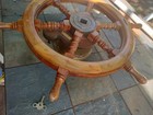 Vintage 8-day Seth Thomas Usa Heavy Brass 8 Bell Ships Clock Very Nice