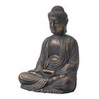 Glitzhome 22 75-inch Zen Meditation Buddha Garden Statue  Bronze Large Indoor   