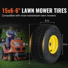 Set Of 2 15x6 00-6 Lawn Mower Tires Lawn   Garden Mow