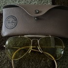 Vintage Rayban Bausch And Lomb Shooter Aviator Sunglasses With Case
