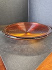 Vintage Railway Amber Orange Ribbed Domed Glass Lens Sun Catcher Large
