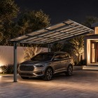 8x5 8x8 10x10 10x12 Carport W sloped Pc Roof Outdoor Multi-use Awning Shelter