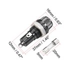 Ac 125v 15a 250v 10a Screw Cap Panel Mount Fuse Holder W 5x20mm Glass Fuse 2set