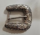 Vintage Sterling Silver Ranger Belt Buckle Set Marked Sterling