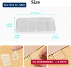 8 Pcs Table Wedge Clear Shim  Plastic Shims Levelers Adjustable Blocks Furniture