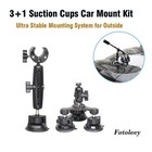 Fotoleey Triple Suction Cup Car Mount Kit For Insta360 X4 X3 Action Camera