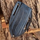 Engrave Leather Fix Blade Knife Sheath Holster Case Multitool Pocket Knives