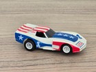 Vintage Afx Aurora Tomy  1 Usa Chevrolet Stars And Stripes Corvette Ho Slot Car