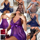 Women s Sexy-lingerie Babydoll G-string Sleepwear Underwear Lace Dress Nightwear