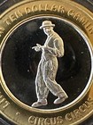  10 Circus Circus Casino    big Top Clown     999 Fine Silver Strike  Las Vegas  Nv 