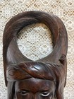 Vintage Carved Tribal Art Wooden Mask Female Good Luck