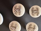 Chanel White   Silver Cc Rhinestone Buttons 15mm     Logo