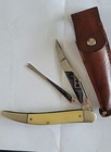 Vintage Ulster Stainless Steel Fishing Camping Knife With Leather Sheath    Loop