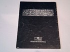 Original Moog Minimoog Sound Charts Patches Book
