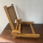 Vintage Old Town Wood Rattan Cane Folding Canoe Seat Back