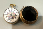 Antique Fusee Pair Case Repousse Pocket Watch Josephson  London late 1700s  50mm