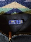 Polo Ralph Lauren 1 4 Zip Sweatshirt Mens Medium Black Mock Neck White Pony