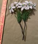 Lot Of Vintage French Glass Beaded Flowers Mcm