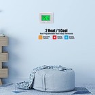 Non-programmable Heat Pump Thermostat For House 2 Heat 1 Cool  With Temperature