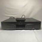 Vintage Govideo Dual Deck Vcr Gv3020 Vhs Player Recorder Remote Black Tested Av