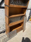 Antique Lawyer Barrister Bookcase 4 Stack Globe Oak Macy Vintage  wear - Old 