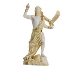 Zeus Greek God Jupiter Thunder Statue Figurine Gold Alabaster 7 08 