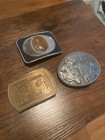 3 Different Vintage Western Belt Buckles    