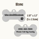 Personalized Custom Engraved Pet Tag Id Double Sided Name Tags For Cat Dog