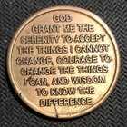 H  A  L  T  Recovery  one Day At A Time  Bronze Token Coin Alcoholics Anonymous