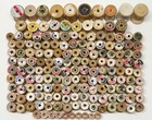 Lot Of 165 Vintage Empty Wooden Sewing Thread Spools Various Brands   Sizes