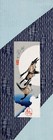 Japanese Cotton Tenugui Tapestry Hand Towel Bento Hiroshige Moon   Duck 35 x13 