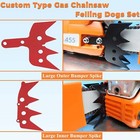 Large Dog Bumper Spike Set For Husqvarna 455 460 461 Cs2255 Chainsaws Coated Red
