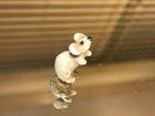 Vintage Miniture Bone China Mouse 3 4  x 1 2 